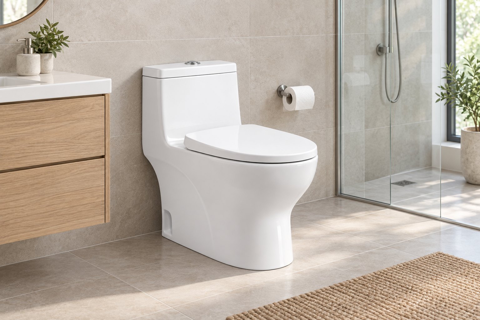 Bồn Cầu Vincera V90 – phối cảnh sử dụng