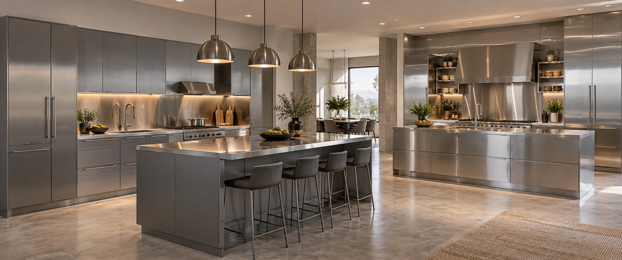 Tủ bếp inox Lecmax Home